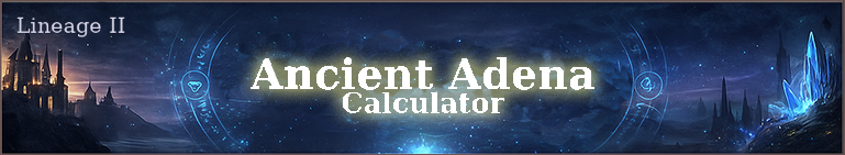 Ancient Adena Calculator banner